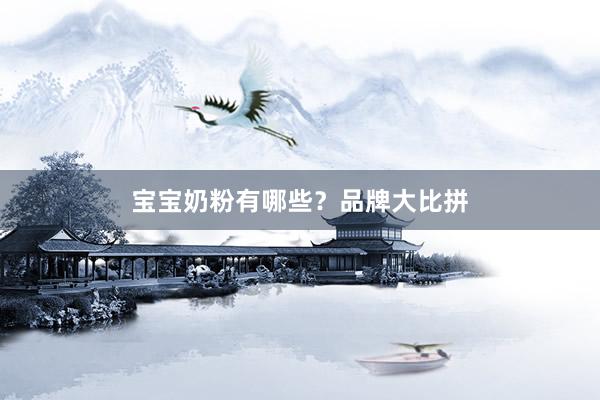 宝宝奶粉有哪些？品牌大比拼